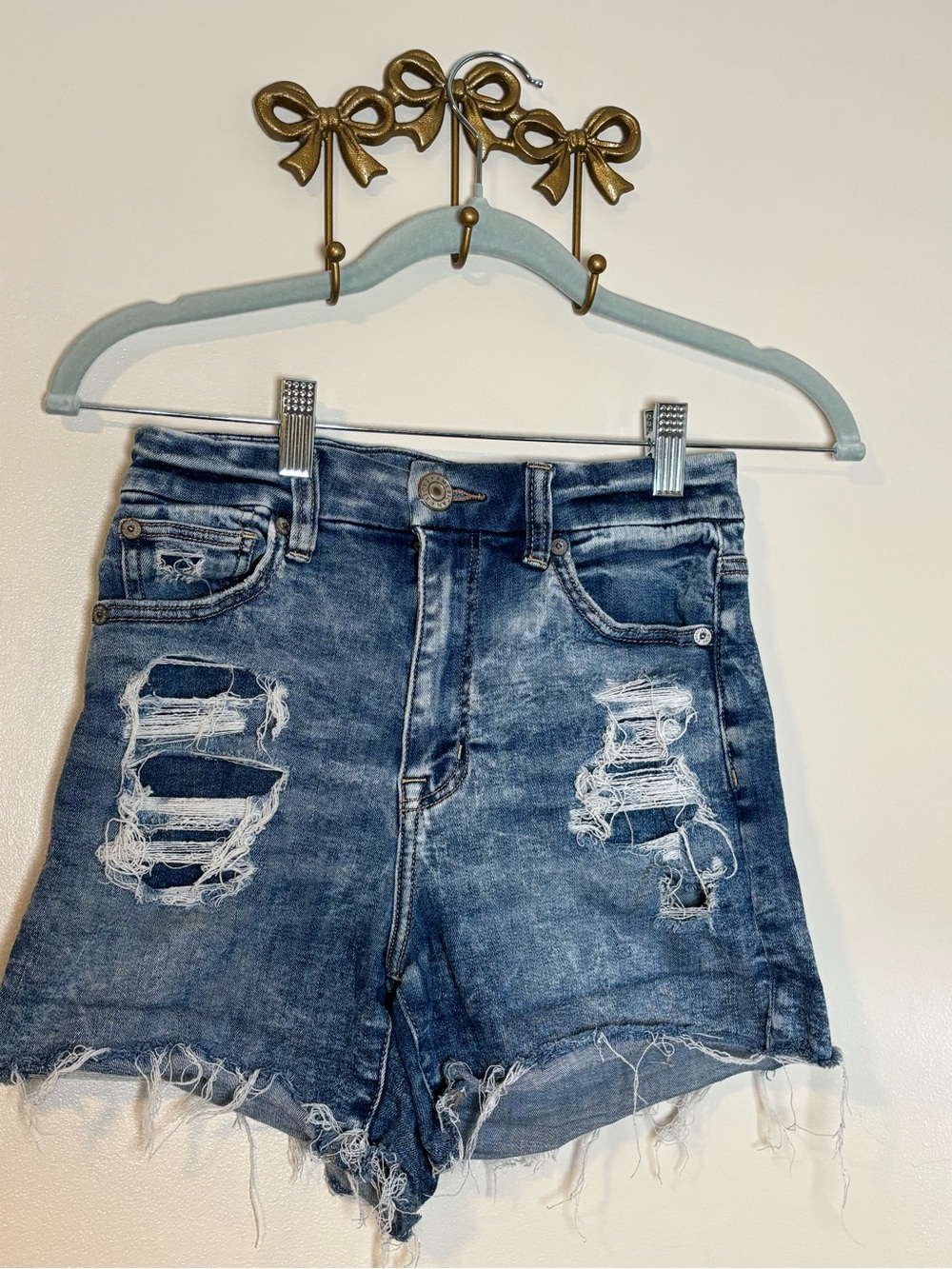 American Eagle next level stretch Denim Shorts - Blue size 00